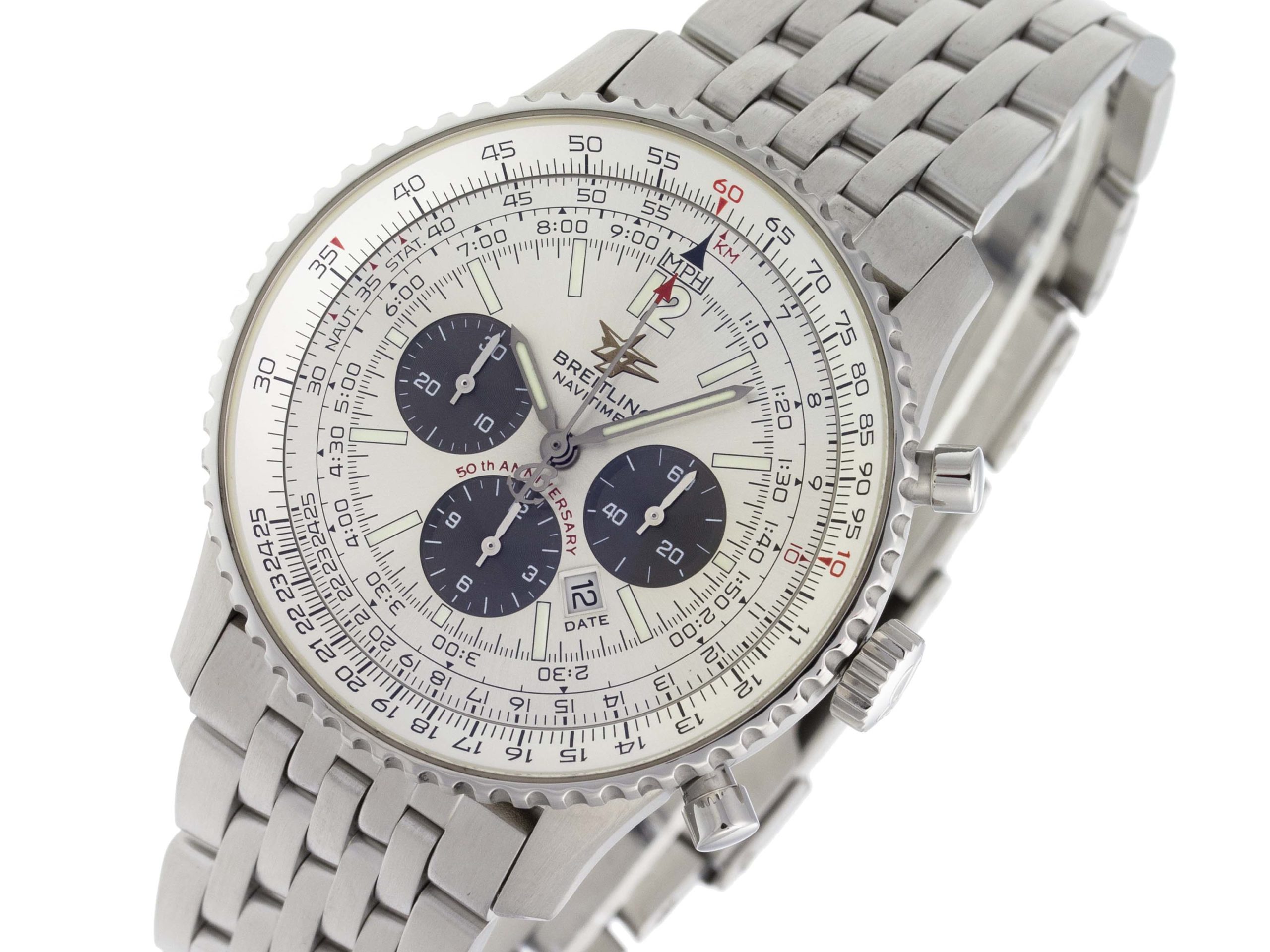 Breitling - A41322 - Navitimer 50th Anniversary - SS - Slvr Dial - SS Brclt - 5284 - 02