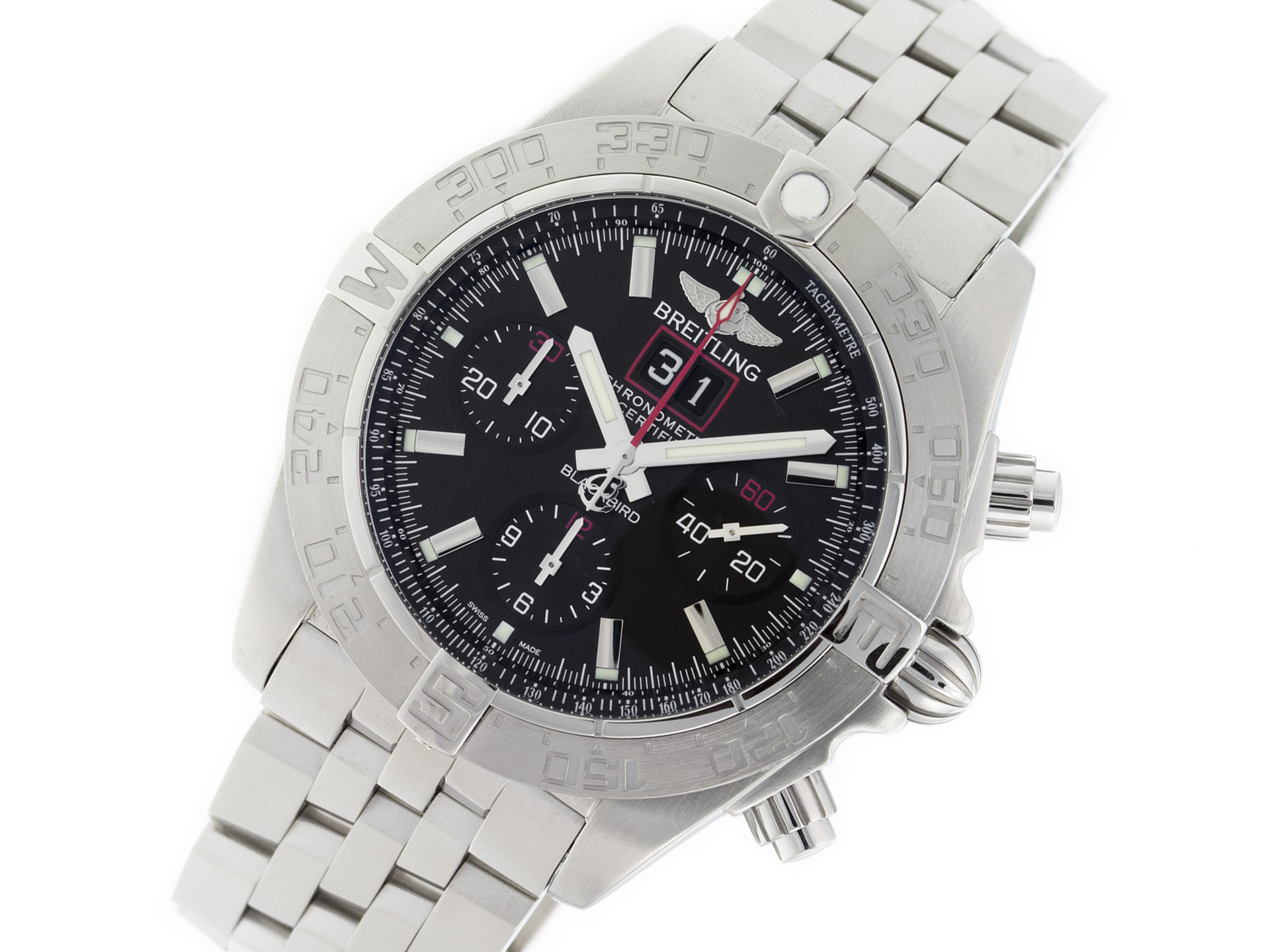 Breitling Windrider Chronomat Blackbird 44mm A44360 Limited Watch A4436010/BB71 (Stainless Steel Bracelet)