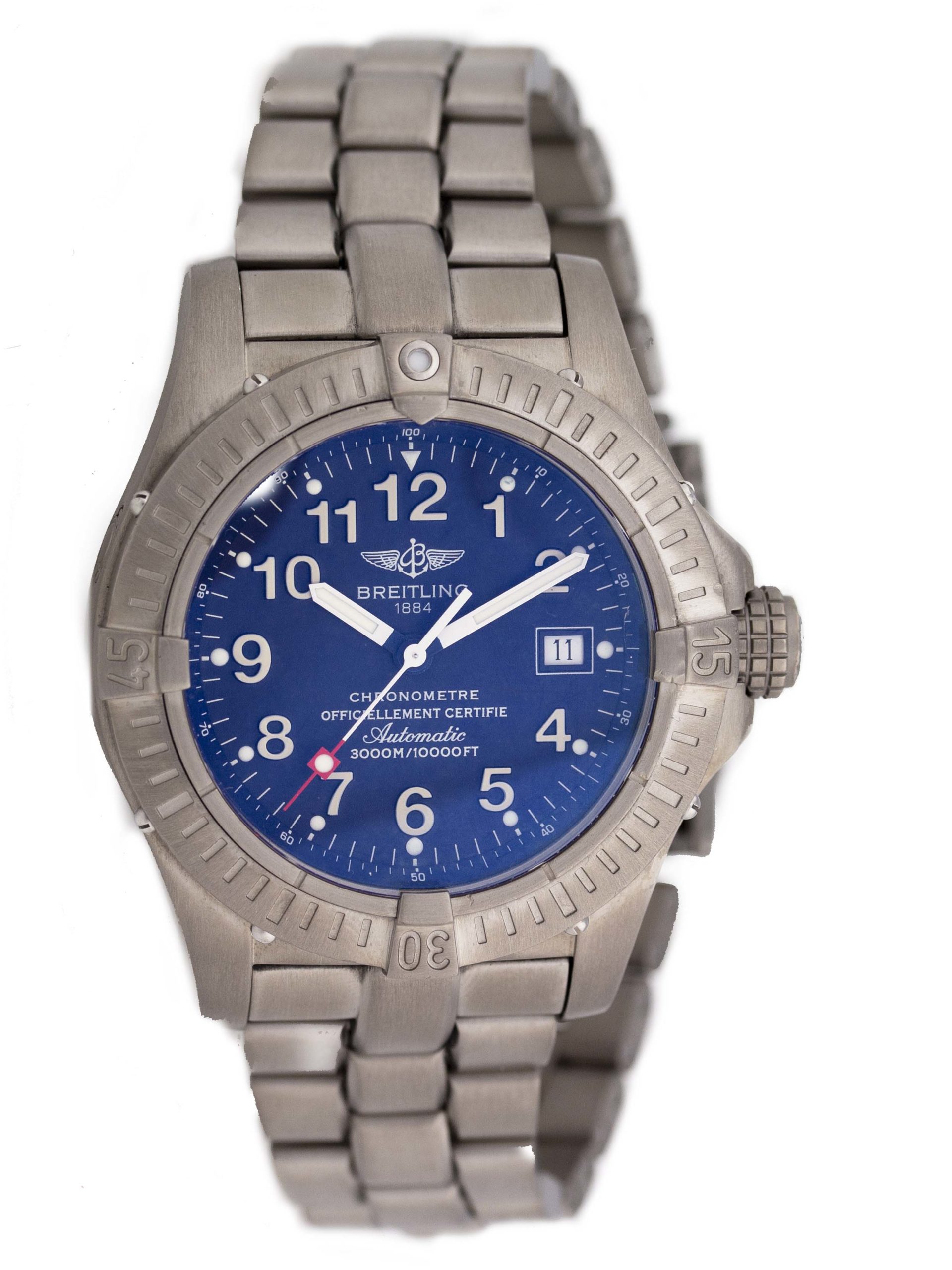 Breitling - E17370 - Avenger Seawolf - TIT - Blue Dial - TIT Brclt - 370 - 01