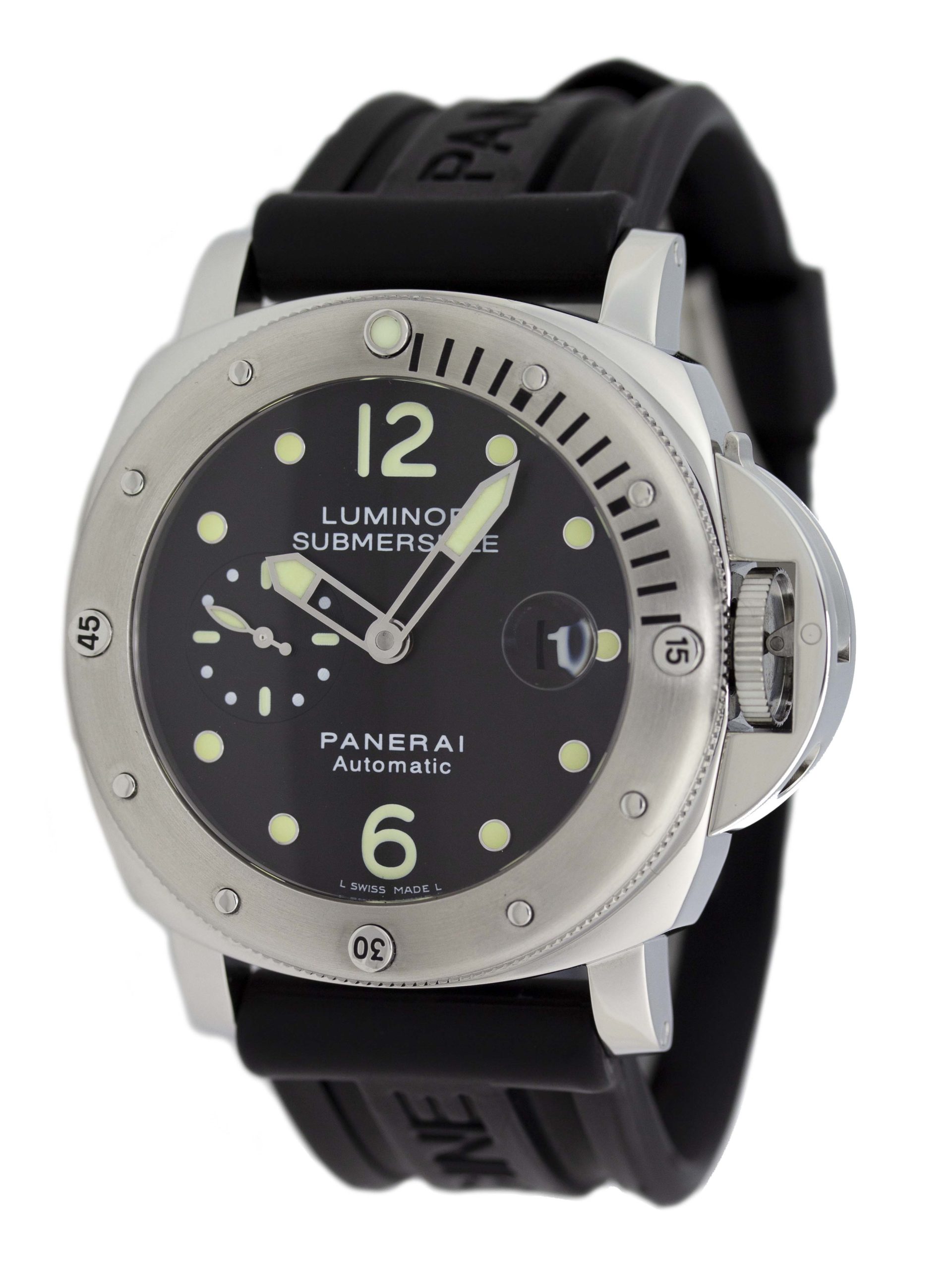 Panerai - PAM0024 - Luminor Submersible LE - SS - Blk Dial - Blk Rbr Strap - 3357 - 01