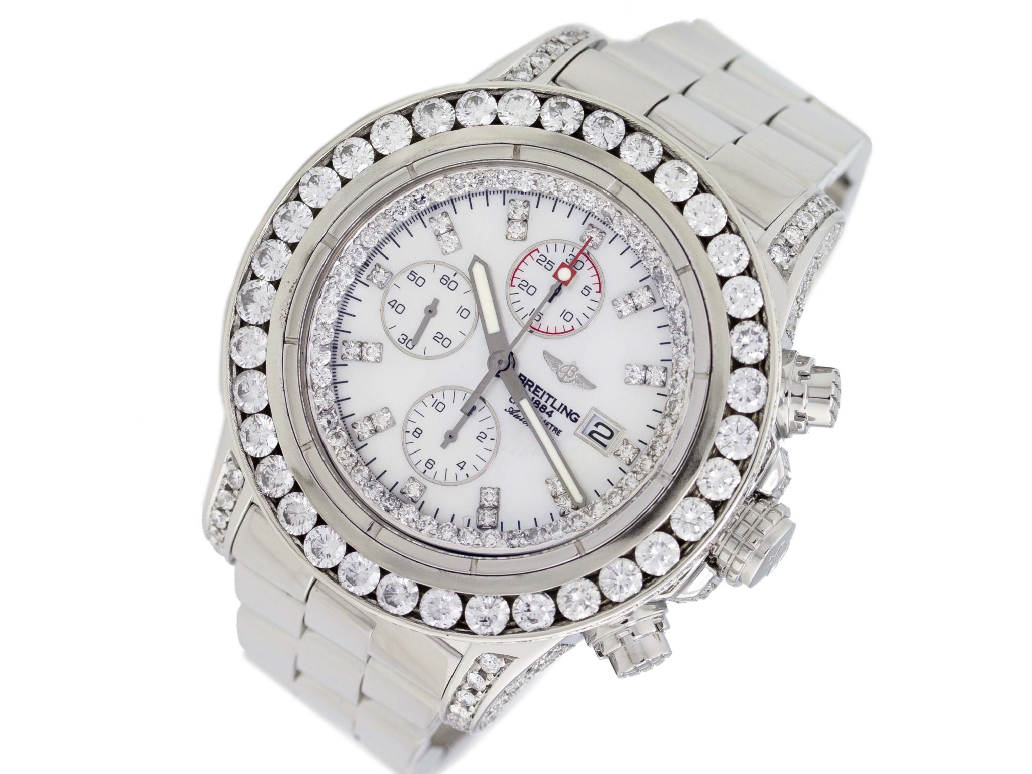 Breitling Aeromarine Super Avenger Diamond Bezel A13370