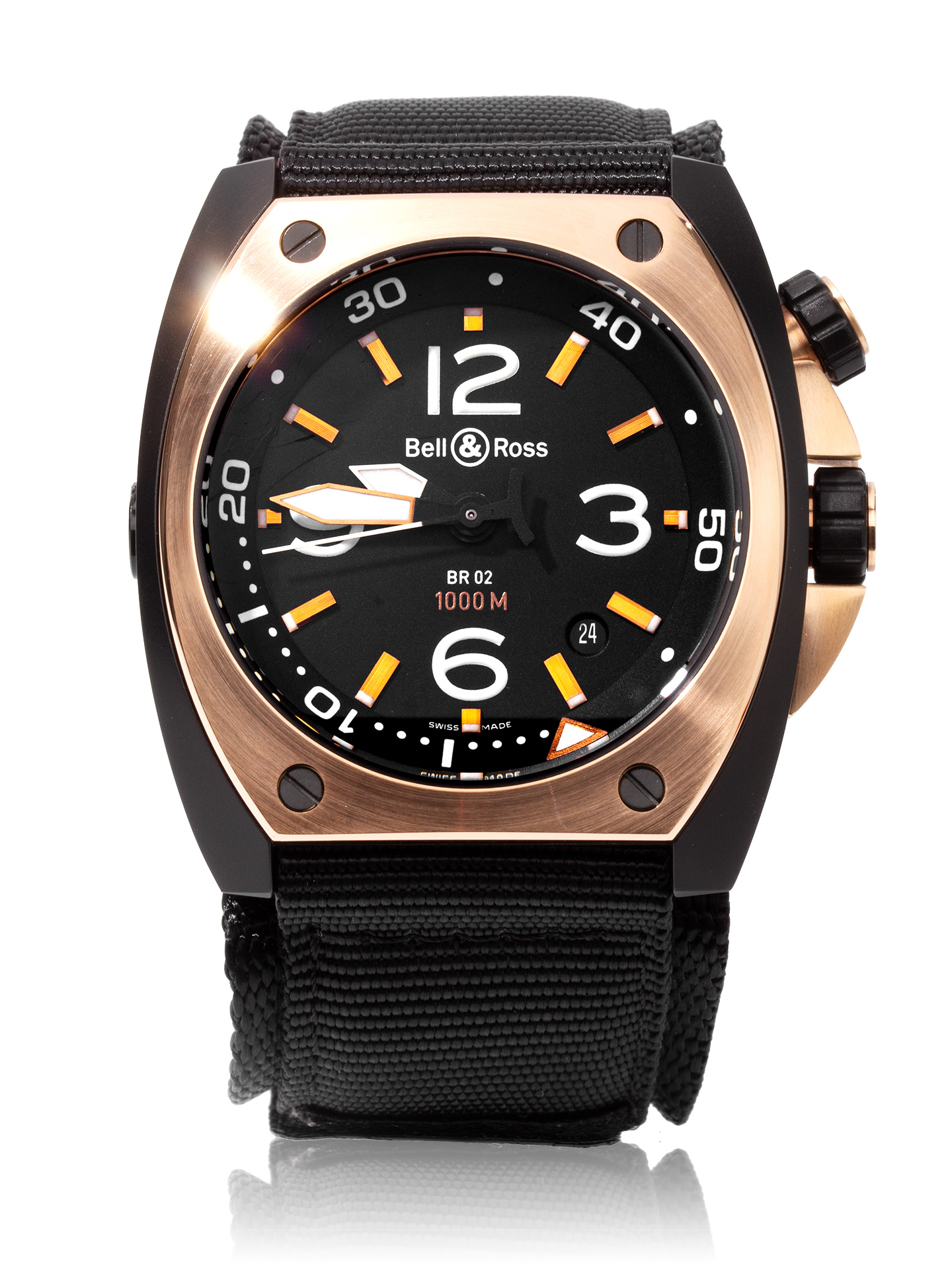 Bell & Ross Marine 92 BR02-PINKGOLD-CA