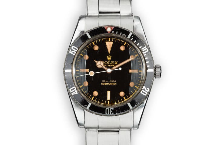 Vintage Rolex Comparisons: Rolex Submariner 6536 Versus Rolex Submariner 6538