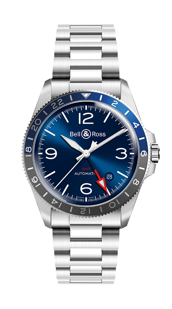 Bell & Ross BR V2-93 GMT Blue BRV293-BLU-ST/SST