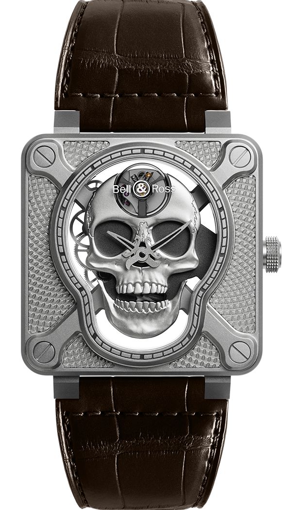 Bell & Ross BR 01 Laughing Skull BR01-SKULL-SK-ST