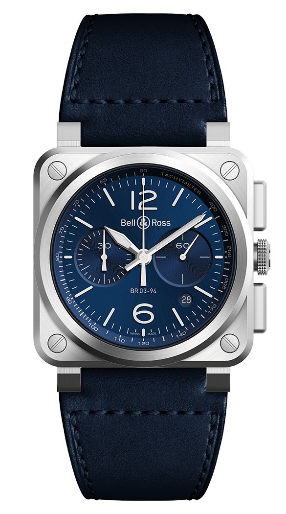 Bell & Ross BR 03-94 Blue Steel BR0394-BLU-ST/SCA