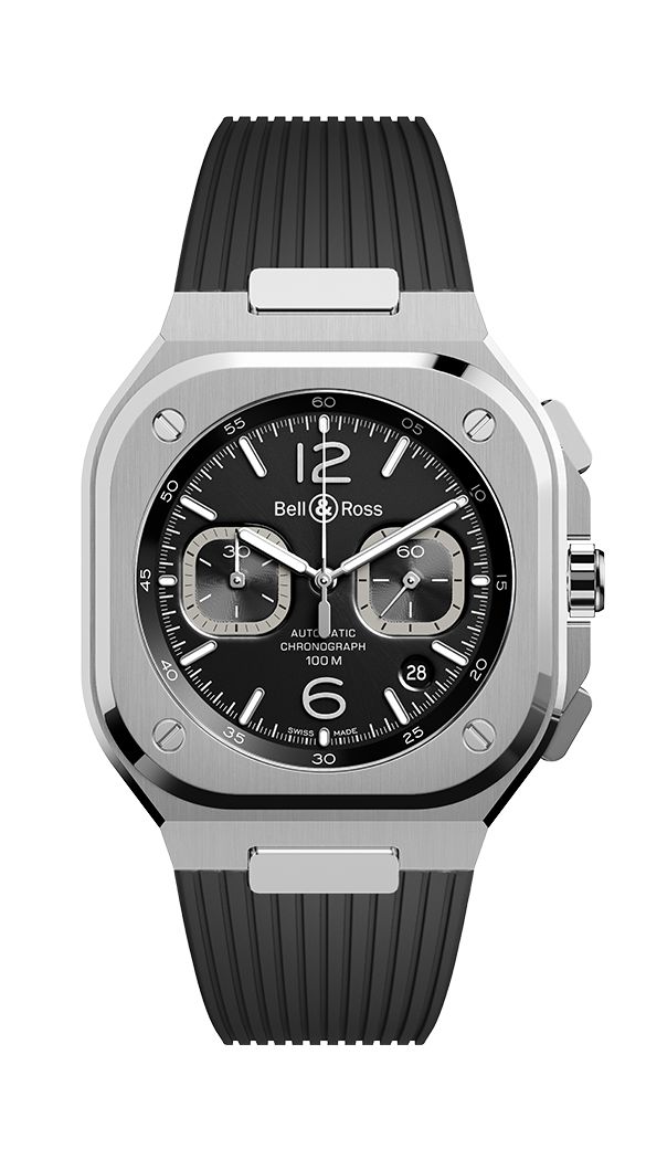 Bell & Ross BR 05 Chrono Black Steel BR05C-BL-ST/SRB