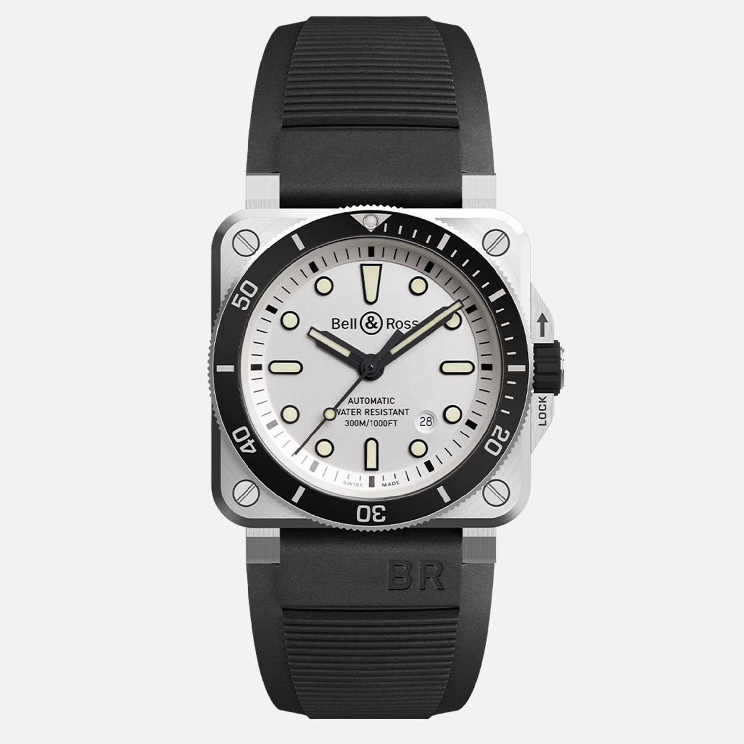 Bell & Ross BR 03-92 Diver White BR0392-D-WH-ST/SRB