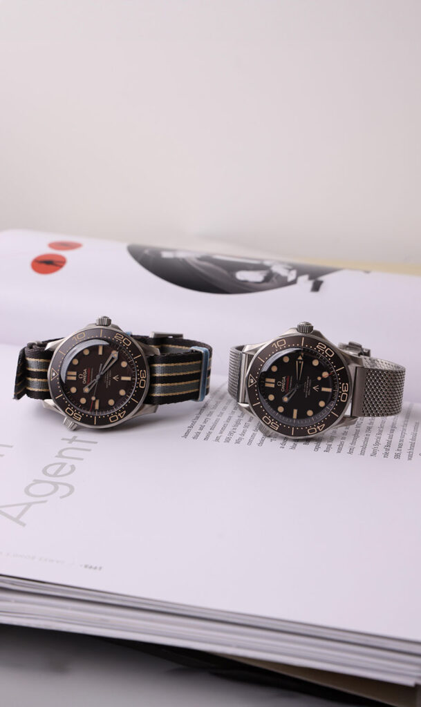 007 Omega Seamaster on strap and bracelet