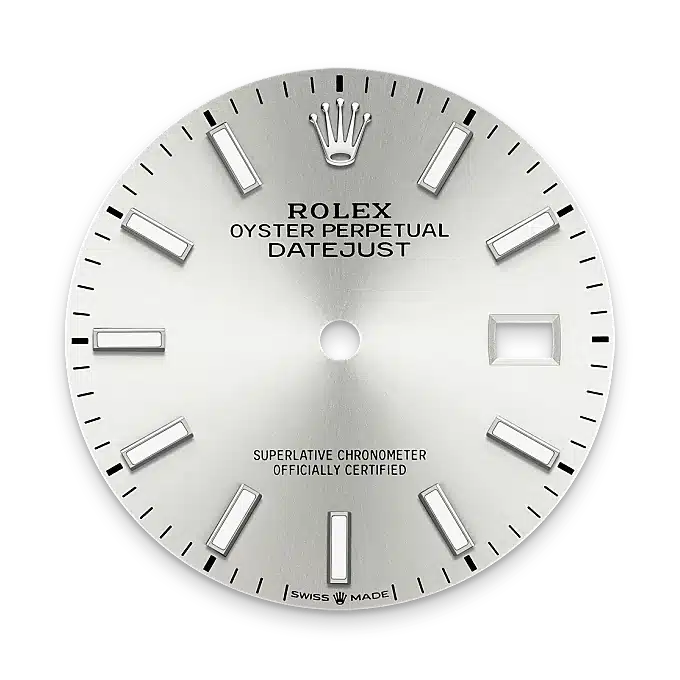 Silver dial