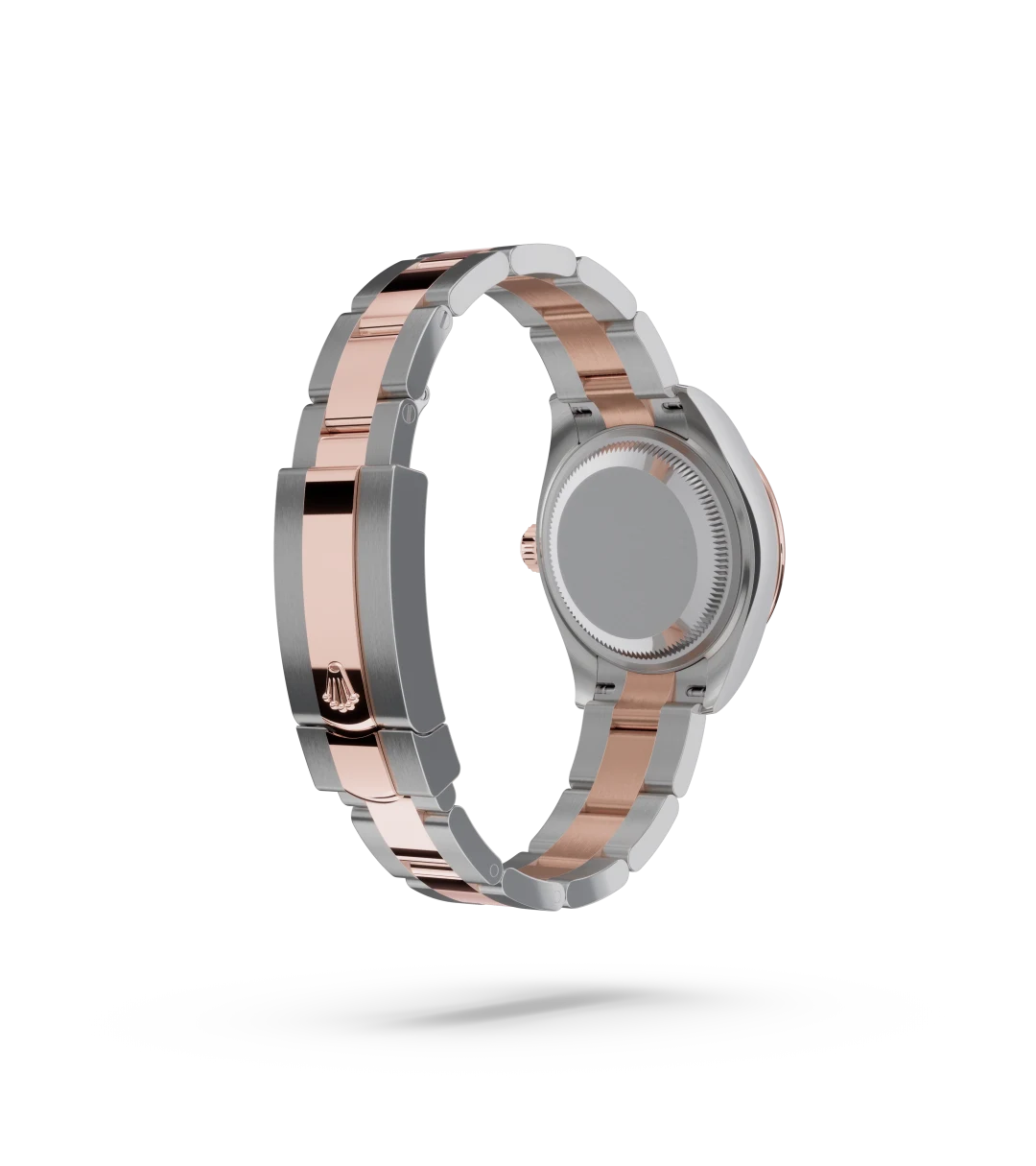 Oyster, 28 mm, Oystersteel, Everose gold and diamonds