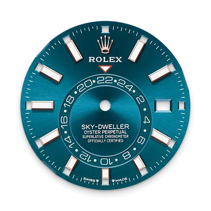 Blue-green dial